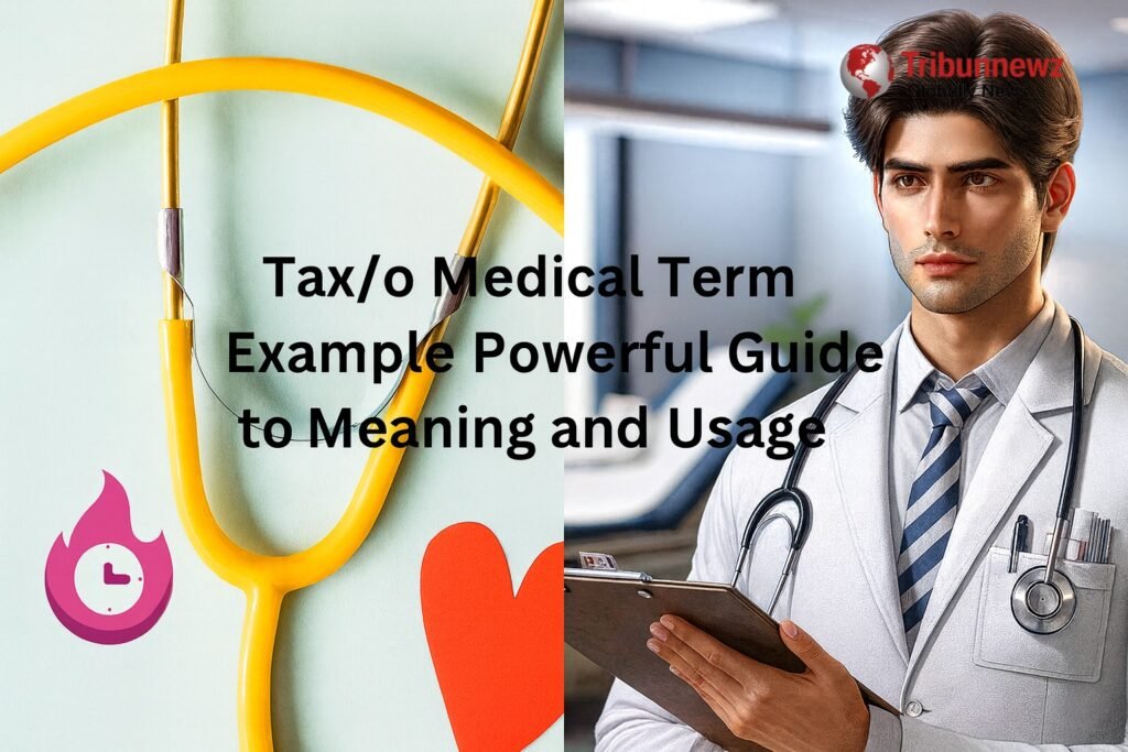 tax/o medical term example